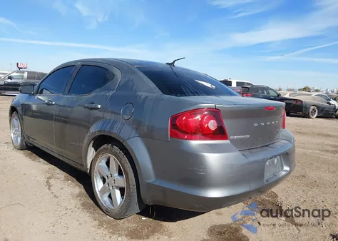 2013 Dodge Avenger Sxt из США, поврежденный, VIN 1C3CDZCB2DN554785